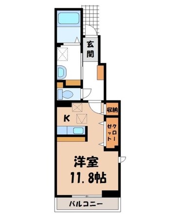 小山駅 徒歩14分 1階の物件間取画像